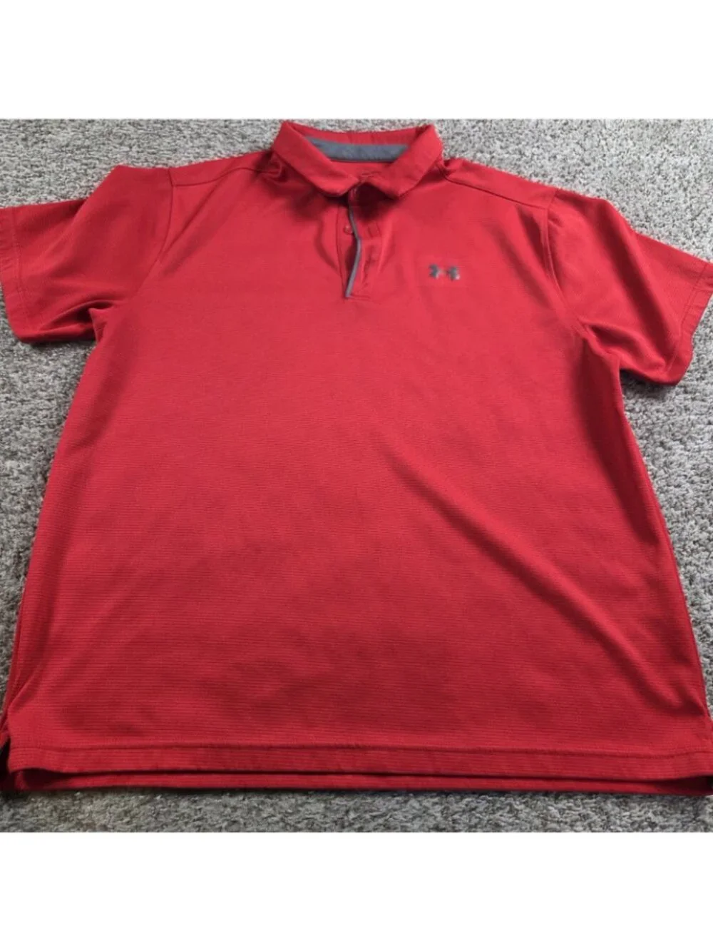 Lot Of 3 Under Armour Polo Shirt Mens 2XL Short Sleeve Tech Red Blue